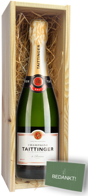Champagne Cadeau Taittinger kaartje